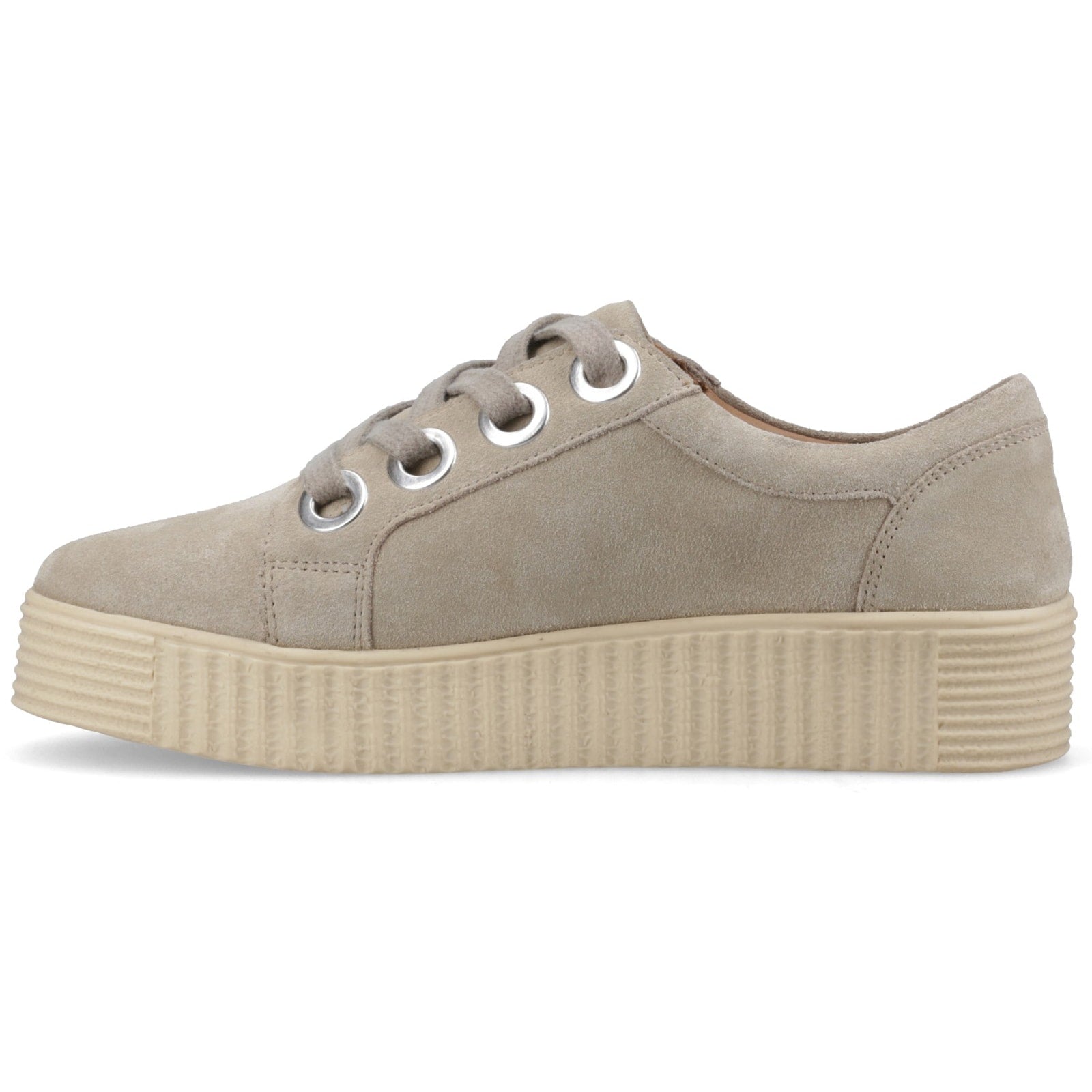 Hush Puppies TAMSIN SUEDE Womens Casual Trainers Taupe