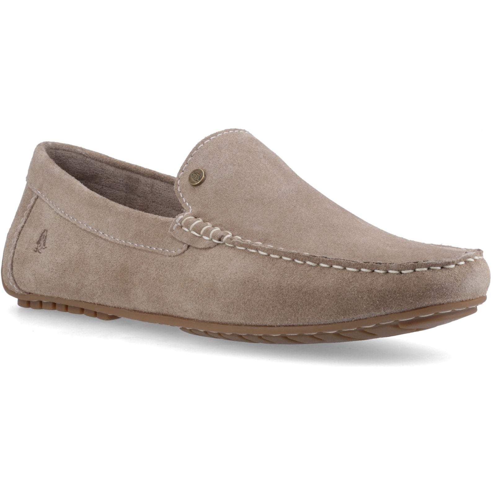 Hush Puppies RALPH SUEDE Mens Loafer Shoes Taupe