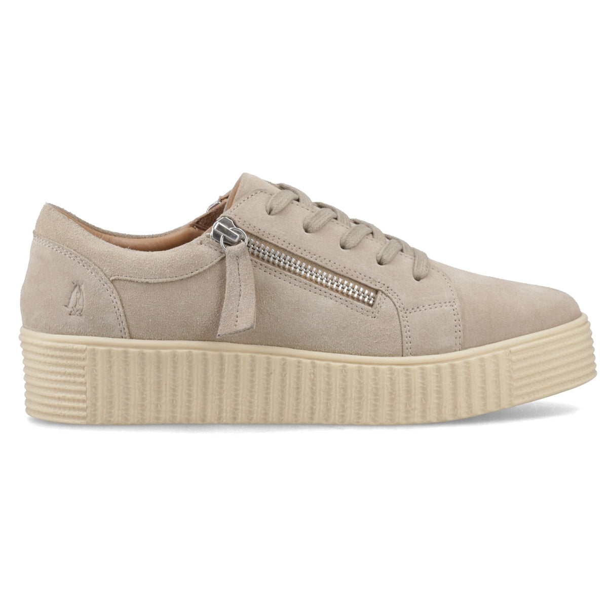 Hush Puppies TARA SUEDE TRAINER Womens Casual Trainers Taupe