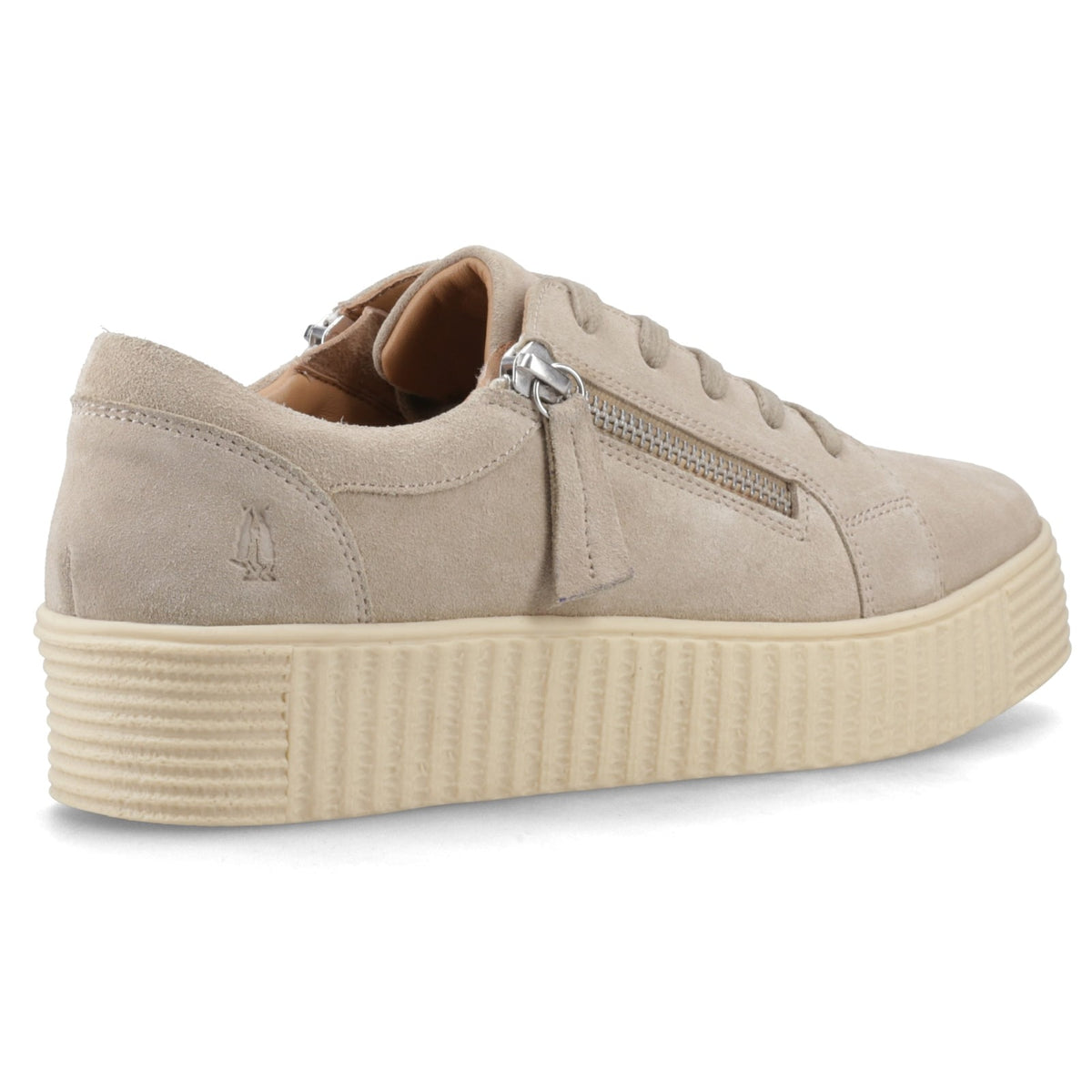 Hush Puppies TARA SUEDE TRAINER Womens Casual Trainers Taupe