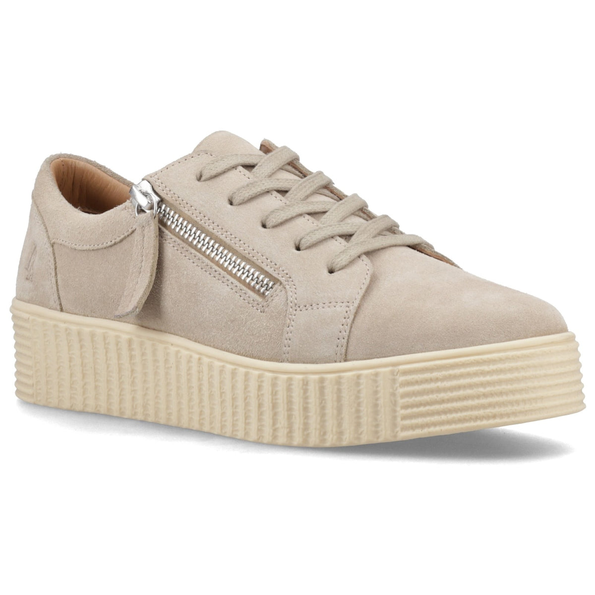 Hush Puppies TARA SUEDE TRAINER Womens Casual Trainers Taupe