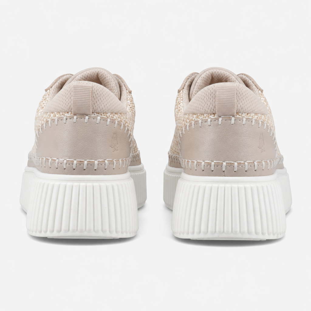 Hush Puppies HAISLEY Womens Casual Trainers Taupe