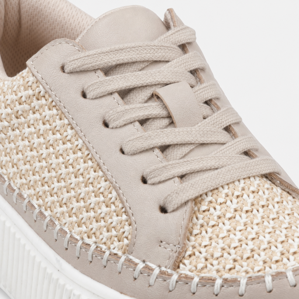 Hush Puppies HAISLEY Womens Casual Trainers Taupe