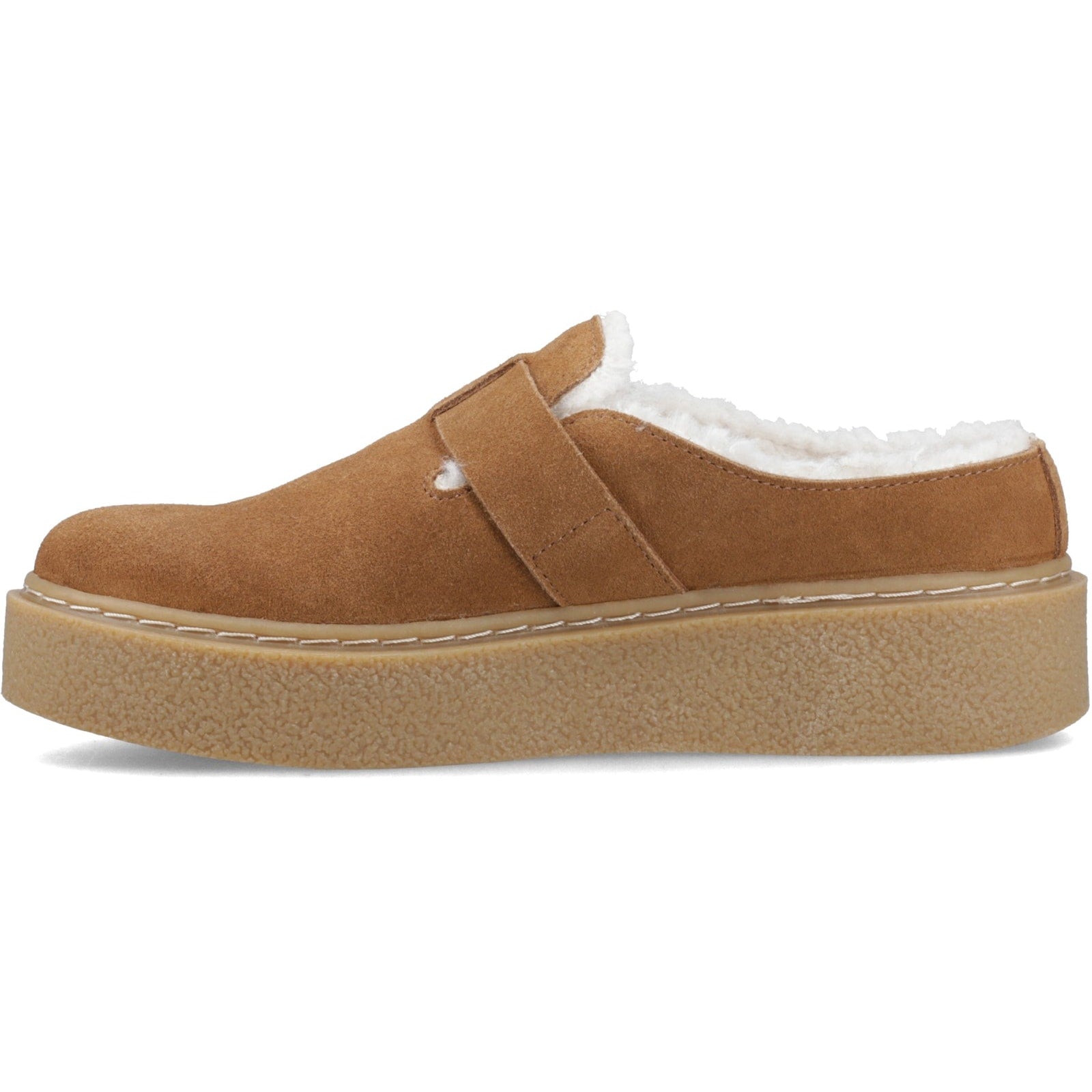 Hush Puppies BLANCHE FUR Womens Mules Sandals Tan