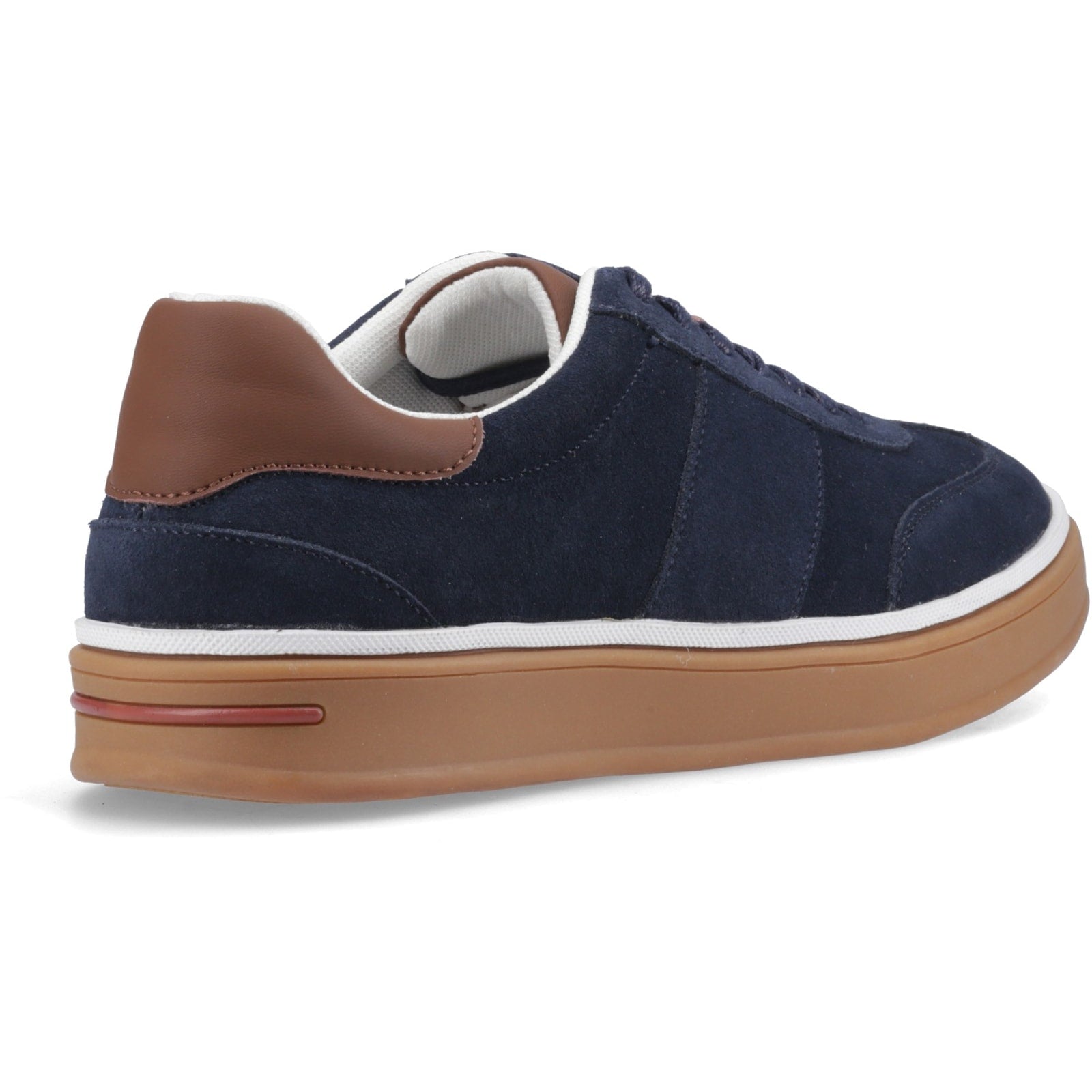 Hush Puppies CARLOS SUEDE TRAINER Mens Casual Trainers Navy