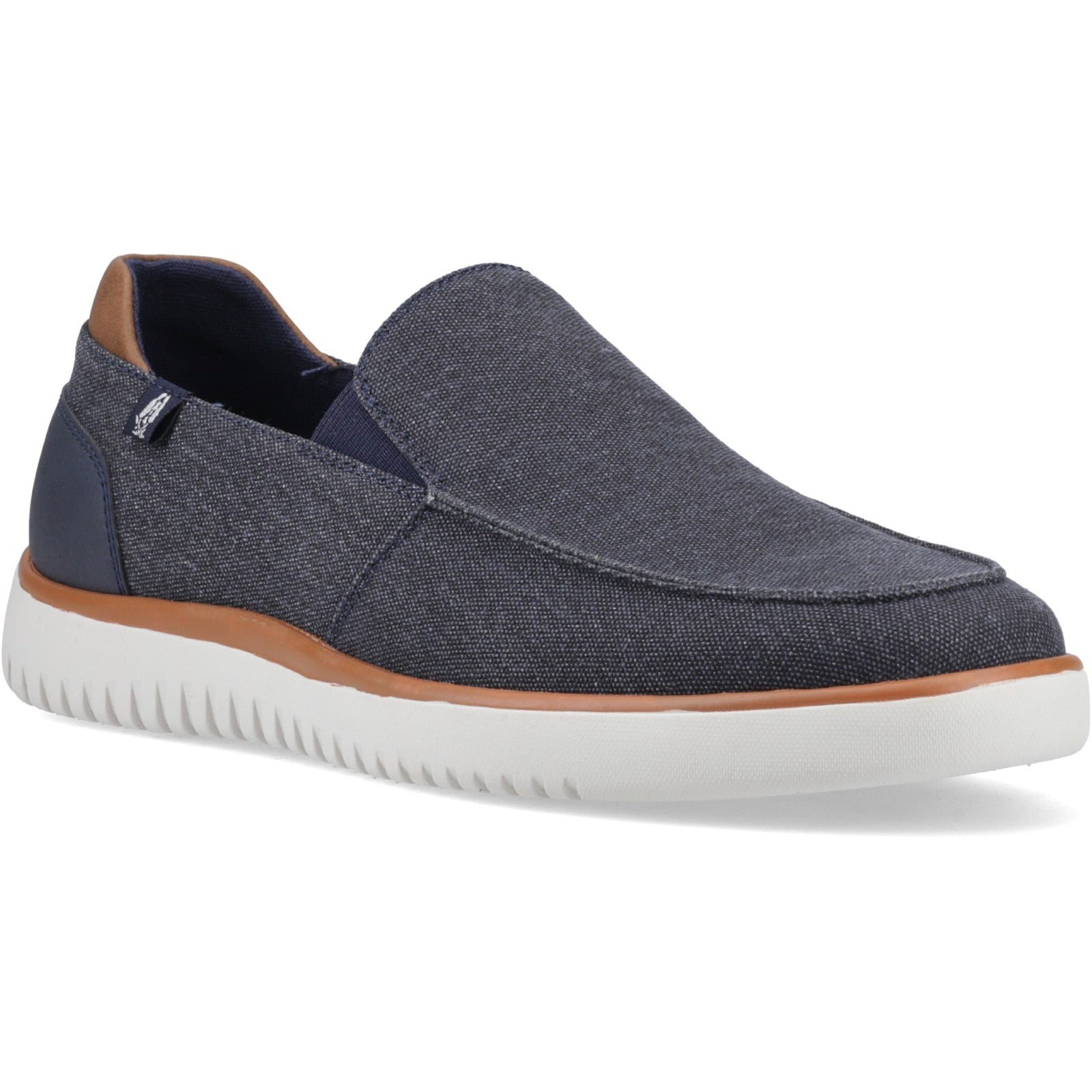 Hush Puppies DAMON SLIP ON Mens Casual Shoes Navy