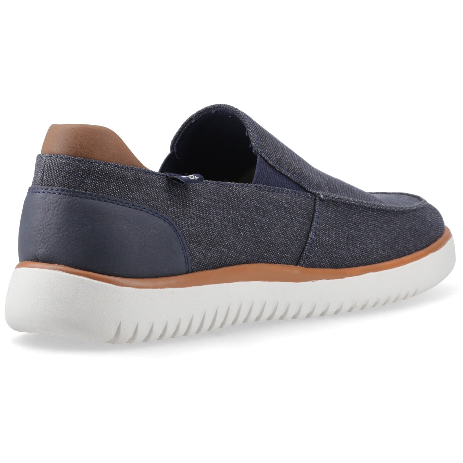 Hush Puppies DAMON SLIP ON Mens Casual Shoes Navy
