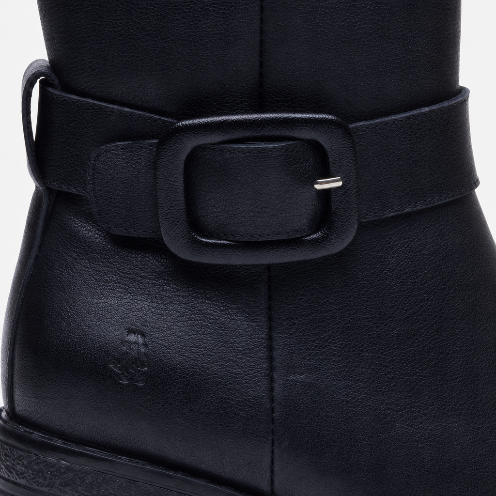 Hush Puppies Fearne Leather Boot Womens Ankle Boots Black