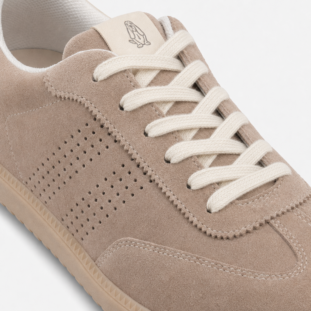 Hush Puppies BECKETT Mens Casual Trainers Beige