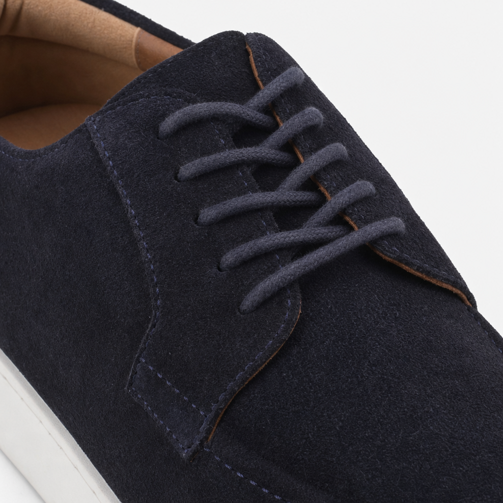 Hush Puppies RIVEN Mens Casual Trainers Navy