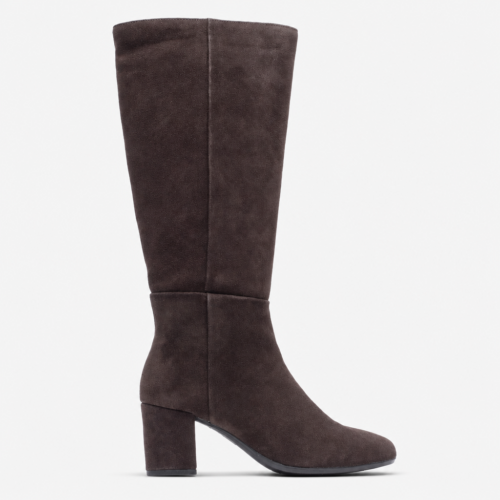 Hush Puppies Oprah Suede Long Boot Womens Tall Boots Chocolate