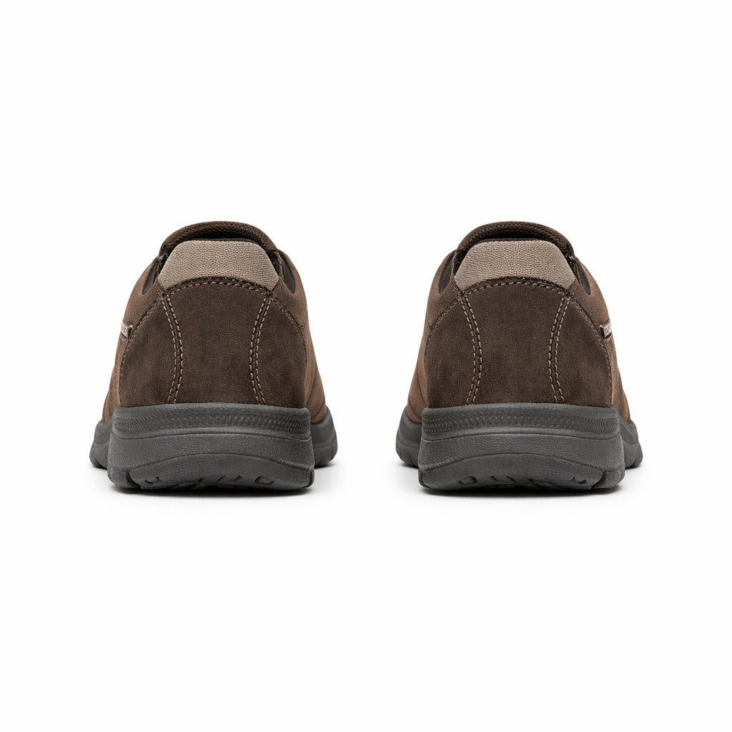 IMAC M032BN Mens Twin Gusset Nubuck Trainers Brown