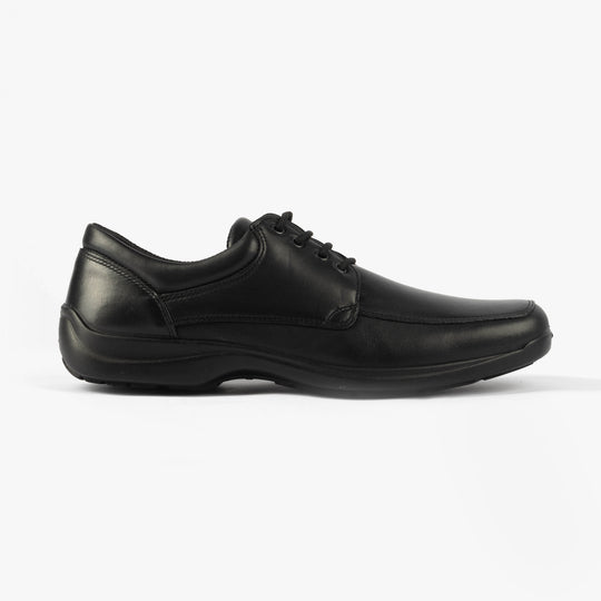 IMAC MILLER Mens Leather Apron Shoes Black