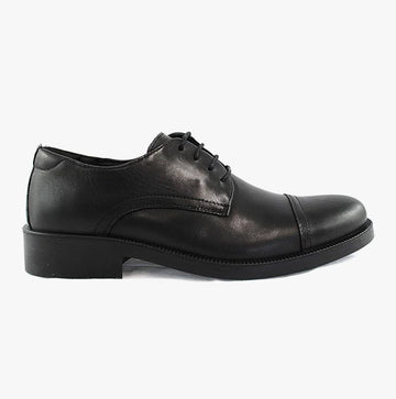 IMAC TRISTAN Mens Leather Capped Derby Brouges Black