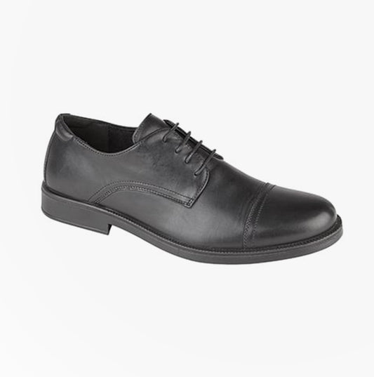 IMAC TRISTAN Mens Leather Capped Derby Brouges Black