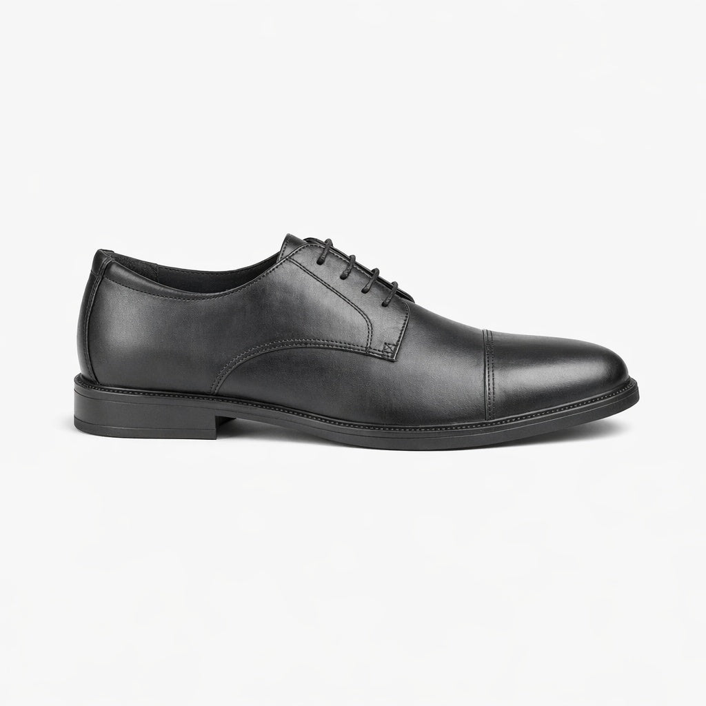 IMAC TRISTAN Mens Leather Capped Derby Brouges Black