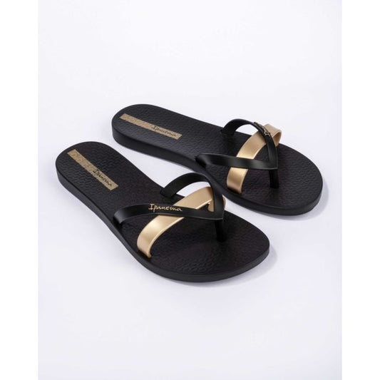 Ipanema KIREI 21 Womens Flip Flops Black Gold