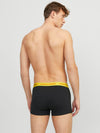 Jack & Jones LEO SOLID Mens 5 Pack Trunks Black