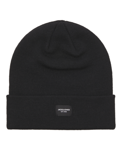 Jack & Jones DNA Mens Hat & Scarf Black
