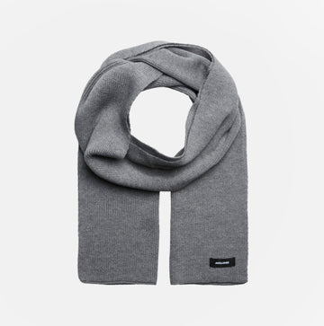Jack & Jones DNA Mens Hat & Scarf Grey Melange