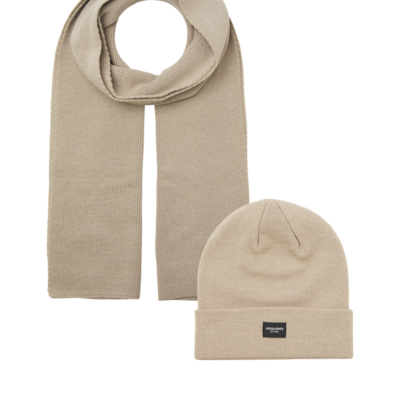 Jack & Jones DNA Mens Hat & Scarf Pure Cashmere