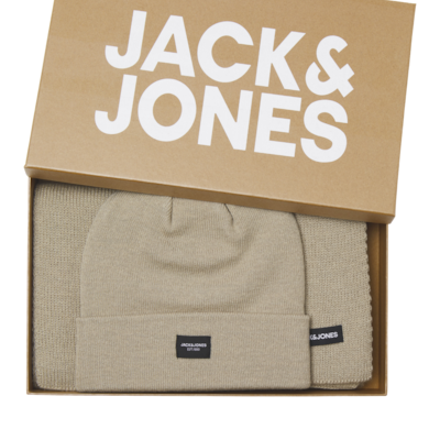 Jack & Jones DNA Mens Hat & Scarf Pure Cashmere