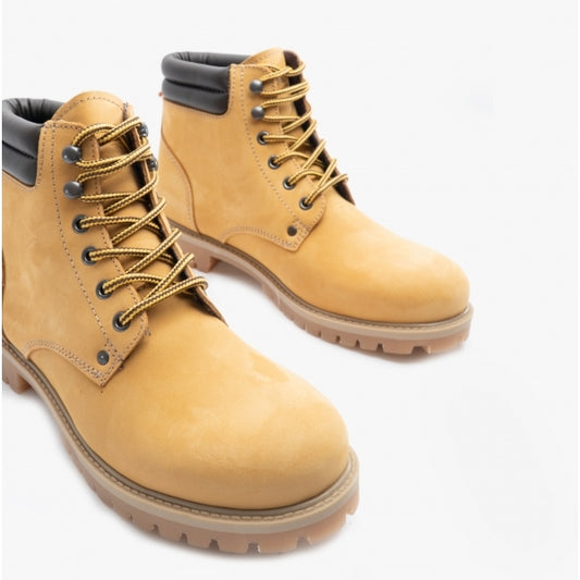 Jack & Jones STOKE Mens Ankle Boots Honey