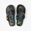 Jack & Jones LOGO PALM PRINT Mens Sliders Anthracite