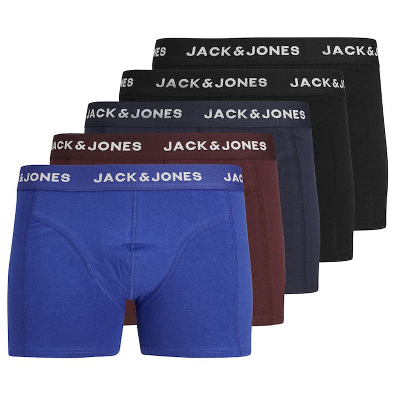 Jack & Jones JACBLACK FRIDAY 5 Pack Trunks Mens Black