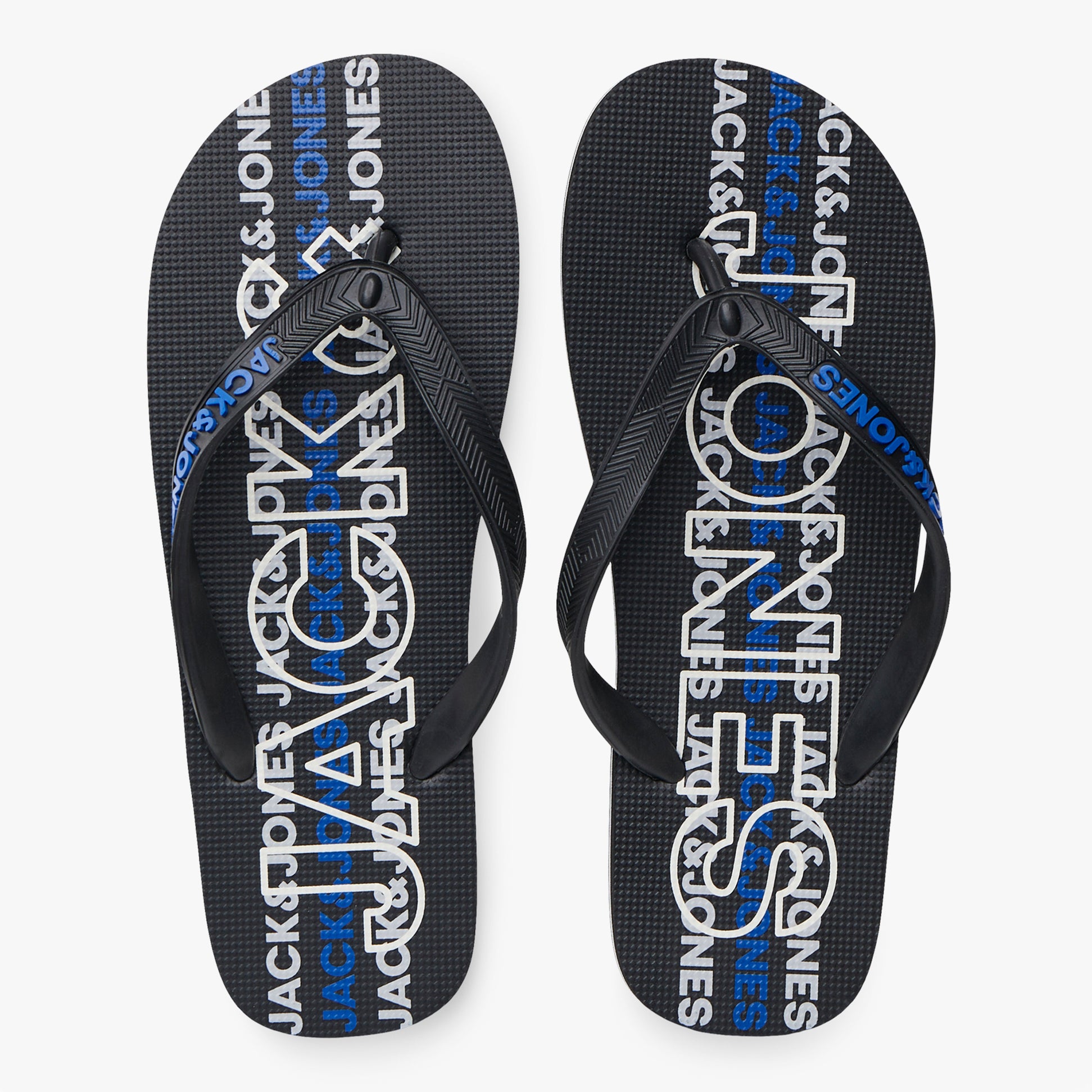 Jack & Jones LOGO 2.0 Mens Flip-Flops Anthracite