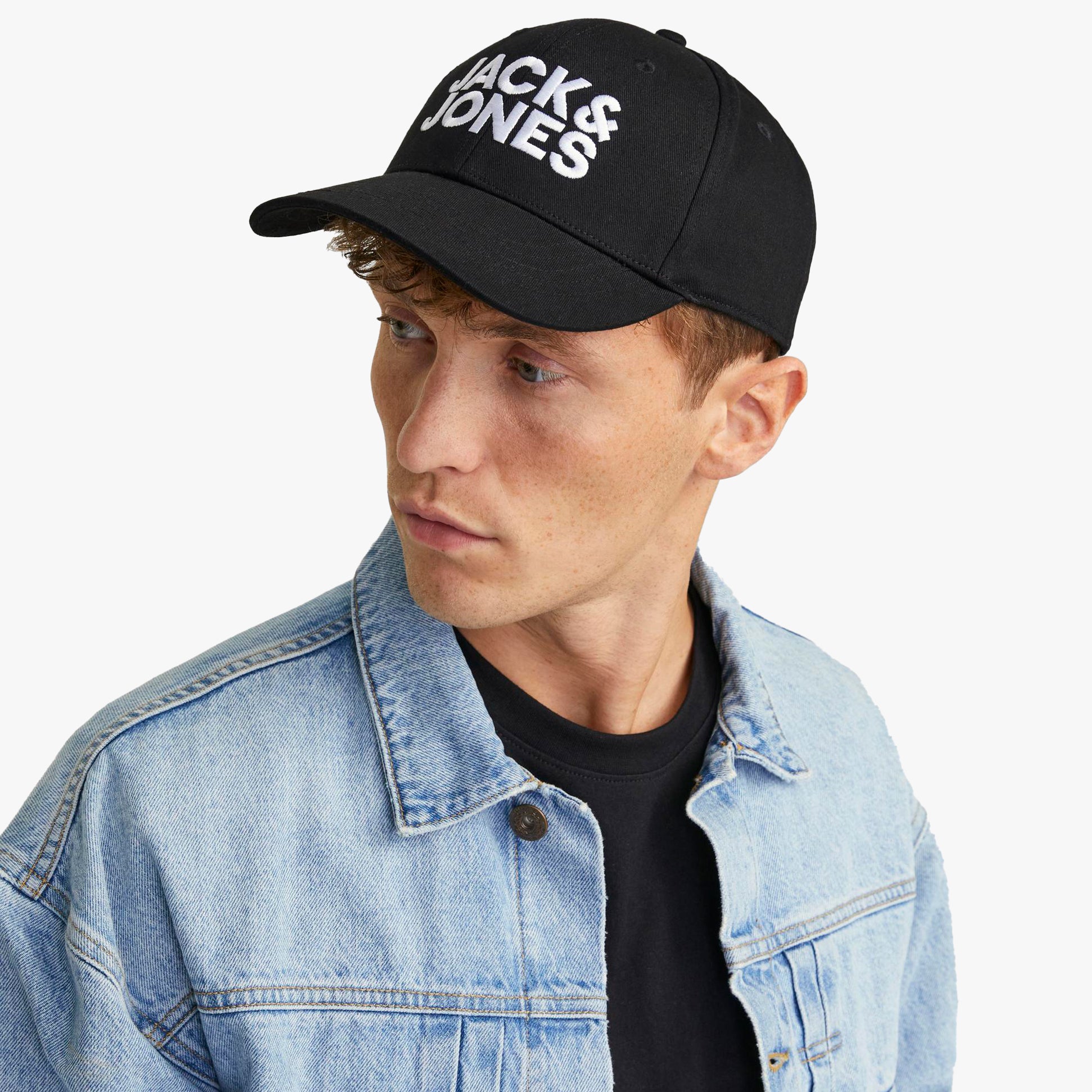 Jack & Jones GALL Mens Baseball Cap Black