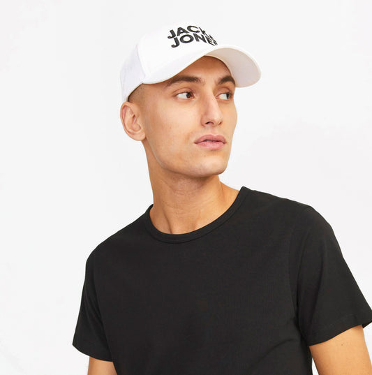 Jack & Jones GALL Mens Baseball Cap White