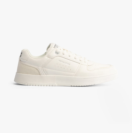 Jack & Jones EALING PU Mens Trainers White/White