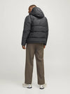 Jack & Jones WORLD Mens Puffer Jacket Asphalt