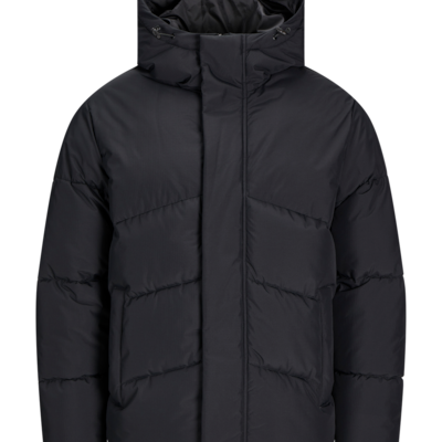 Jack & Jones WORLD Mens Puffer Jacket Black