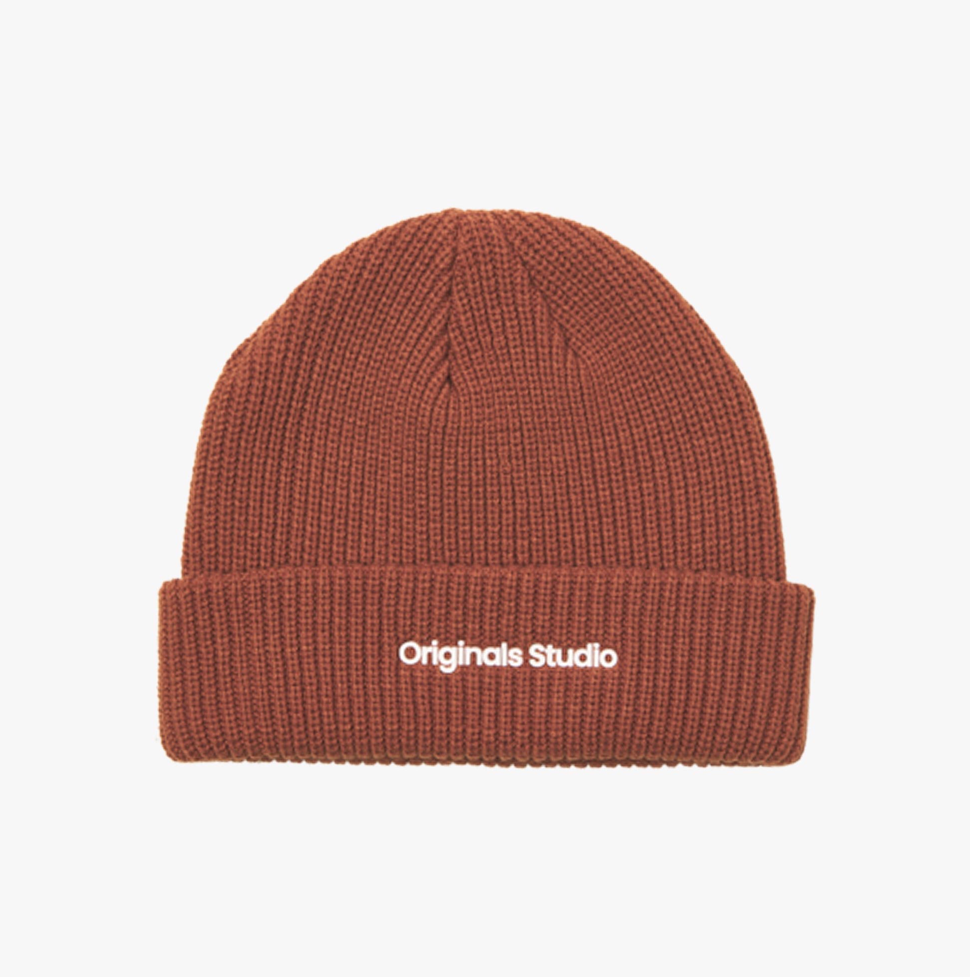 Jack & Jones VESTERBRO Mens Beanie Brandy Brown