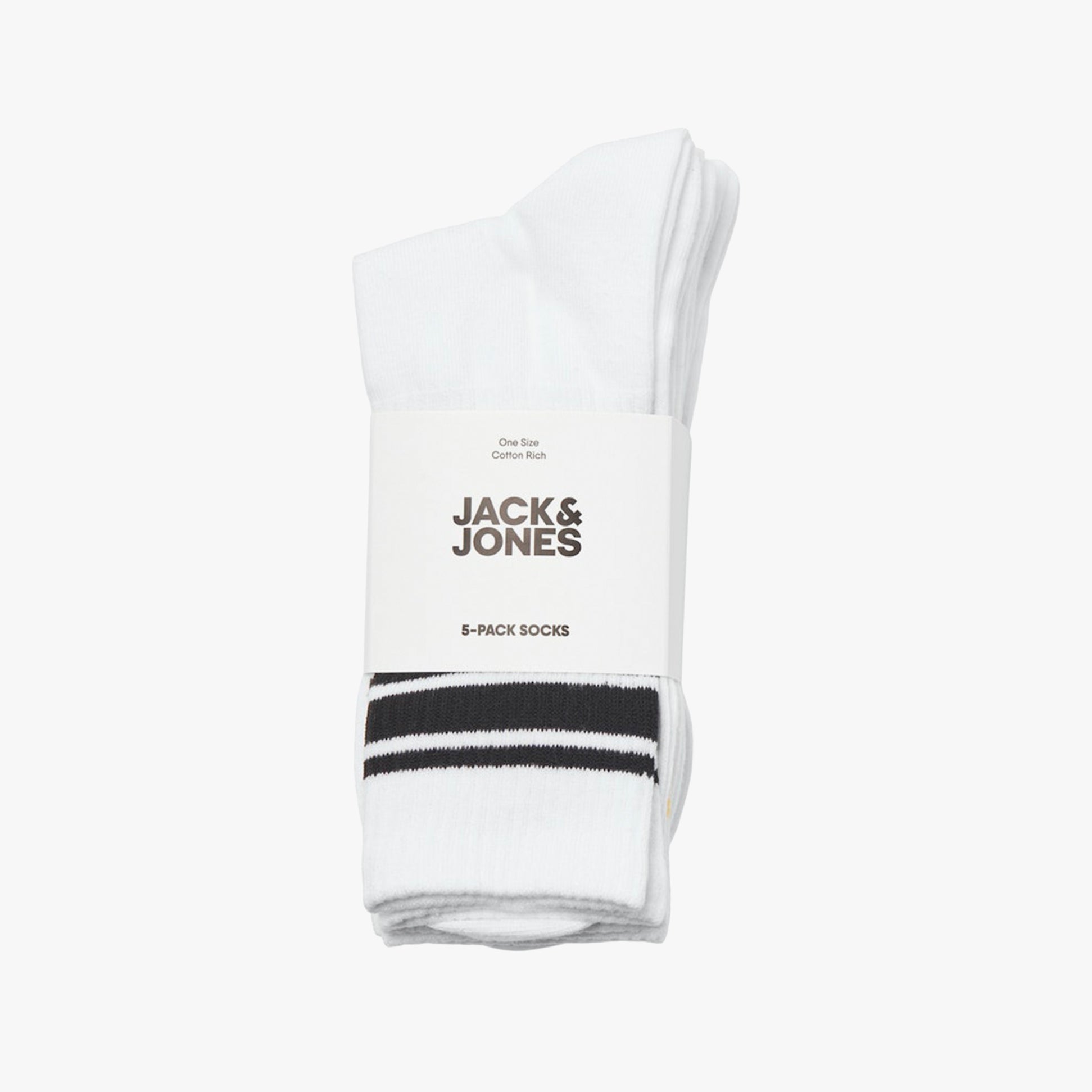 Jack & Jones TREY Mens 5-Pack Socks Bright White