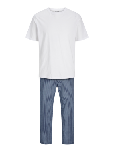 Jack & Jones BASIC TEE Mens Pyjama Set White