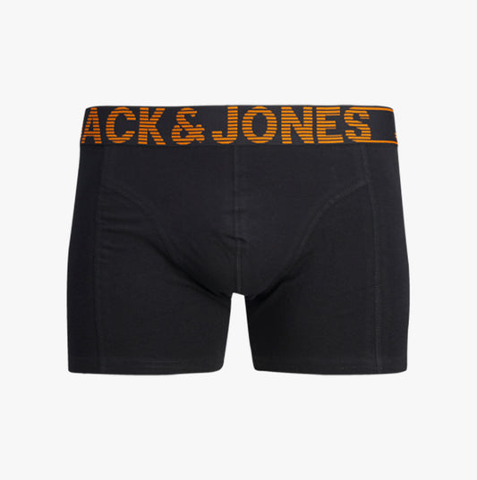 Jack & Jones DANNY Mens 3 Pack Trunks Black