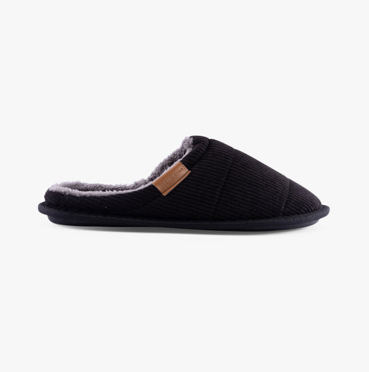 Jack & Jones CORDIE Mens Mule Slippers Anthracite