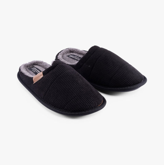 Jack & Jones CORDIE Mens Mule Slippers Anthracite