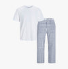 Jack & Jones LUCA SS Mens T-Shirt And Pants Set White