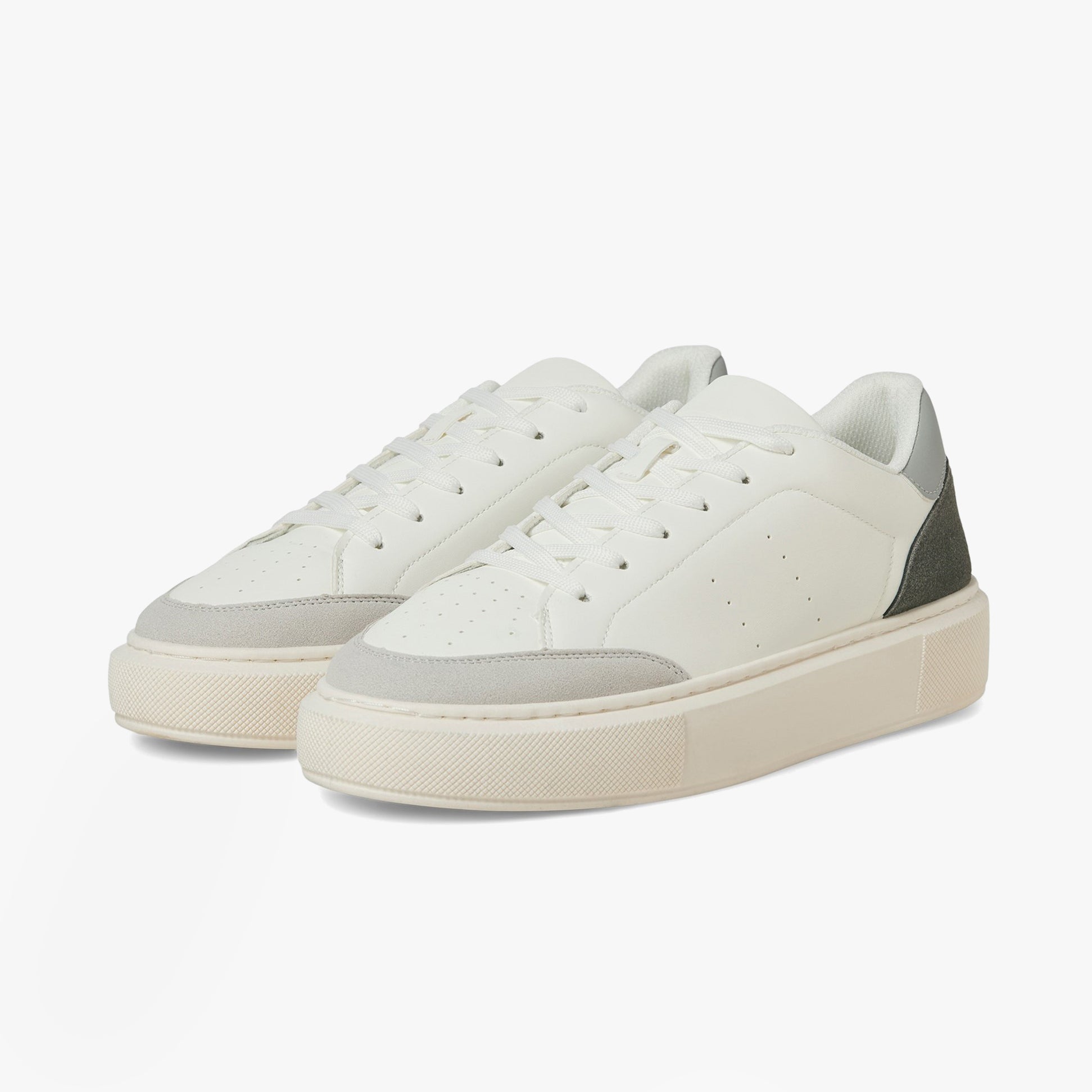 Jack & Jones ASPIRE COURT Mens Trainers White Vapour Blue/Castlerock