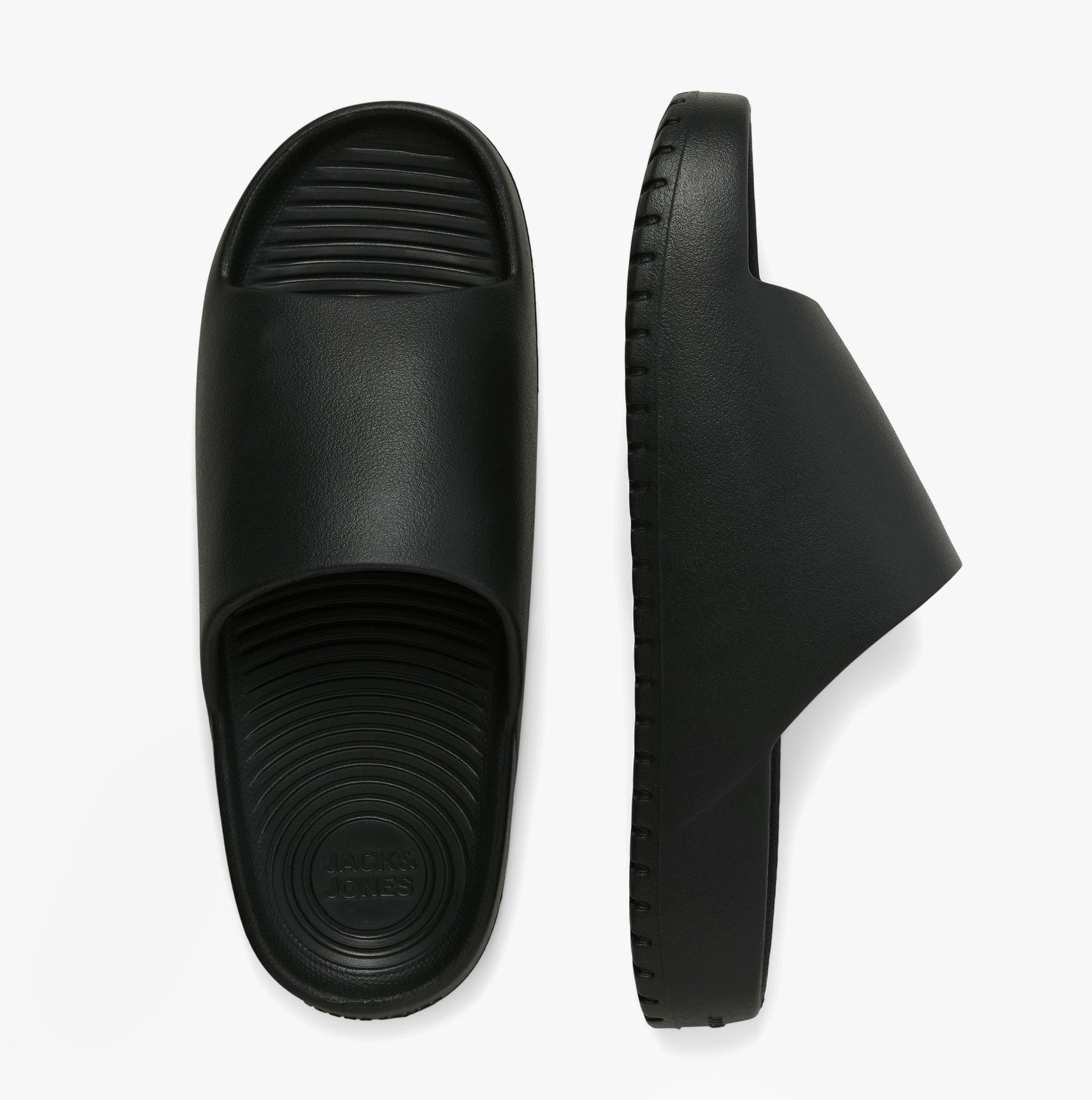 Jack & Jones RIPPLE MOULDED Mens Sandals Anthracite