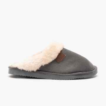 Jo & Joe WICKLOW Womens Mule Slippers Charcoal