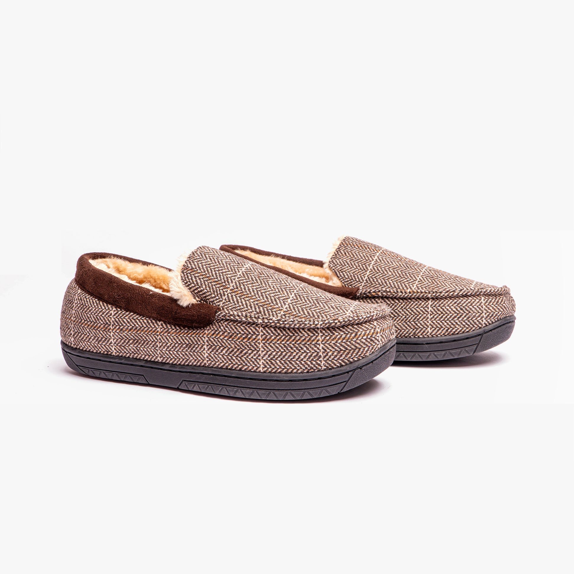 Jo & Joe AARON Mens Slippers Brown