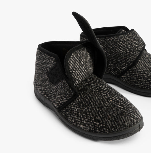 Jo & Joe BOB Mens Slippers Charcoal