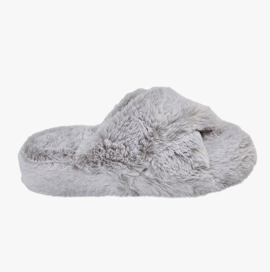 Jo & Joe COSY Womens Slippers Grey