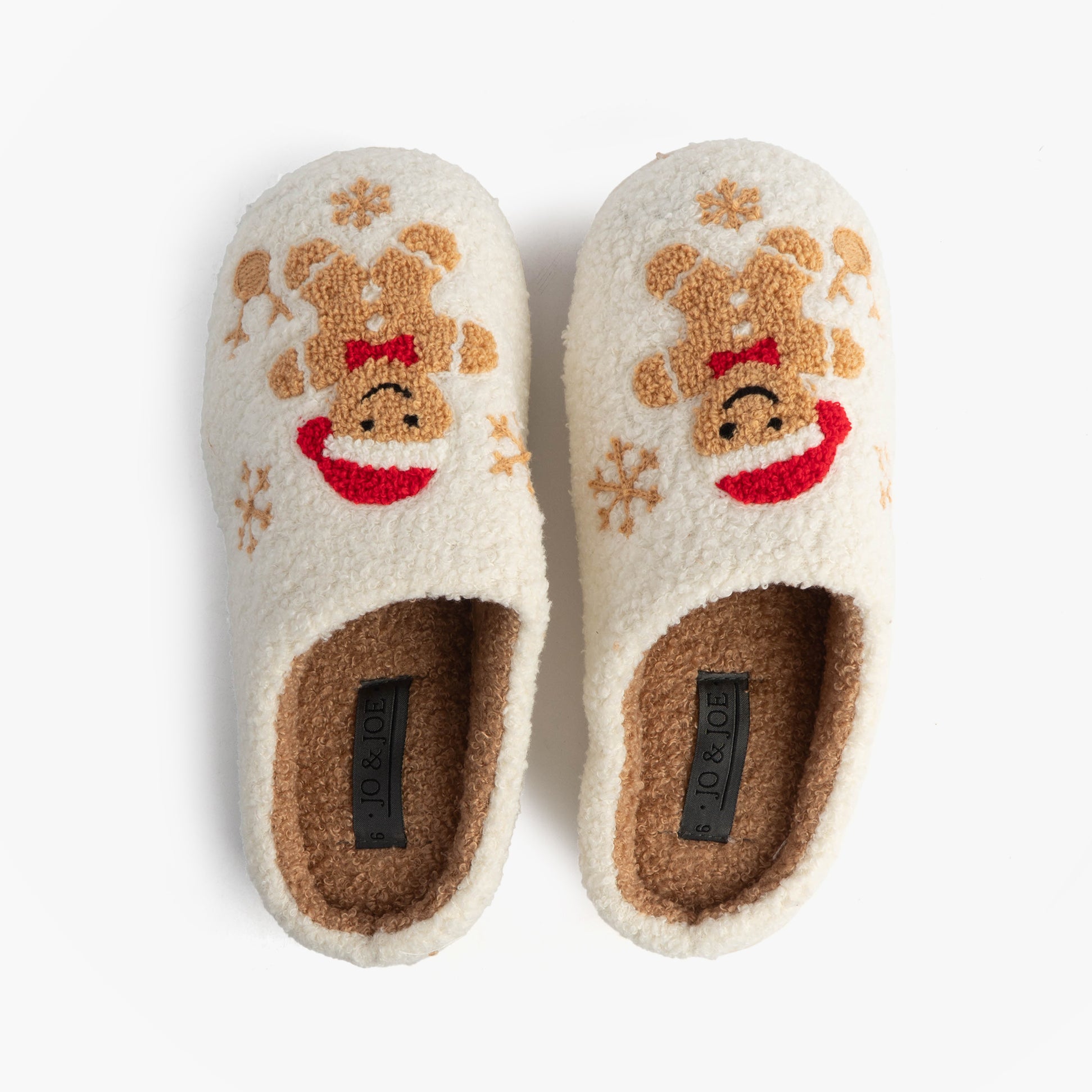 Jo & Joe GINGERBREAD Womens Mule Slippers Cream
