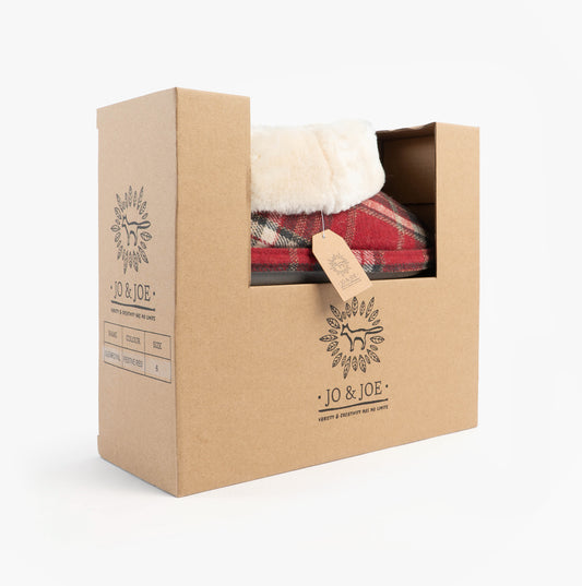 Jo & Joe GLENROYAL Womens Bootie Slipperss Festive Red